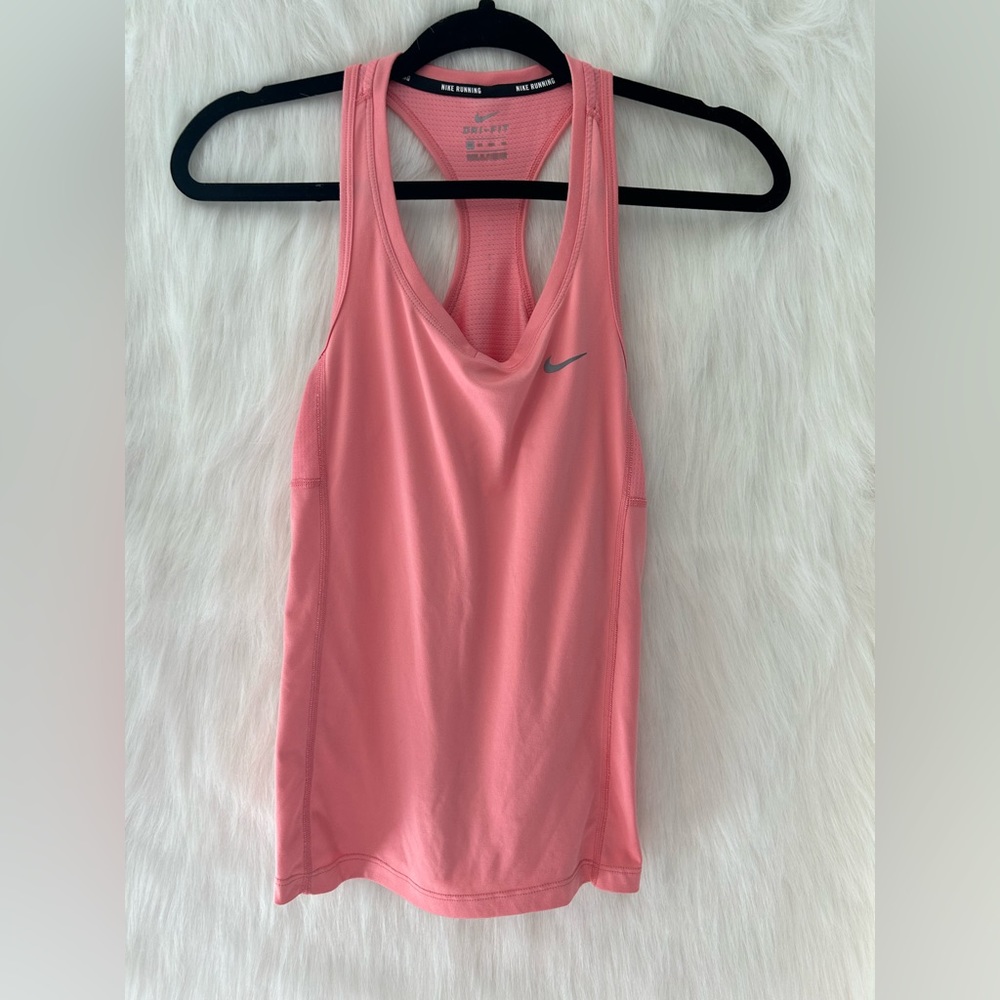 Pink Nike Dri fit racer back tank top size XS